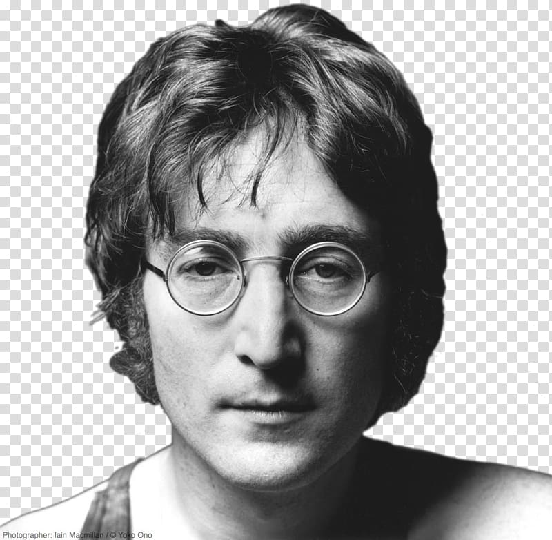grayscale of John Lennon, John Lennon Musician Plastic Ono Band The Beatles, bob marley transparent background PNG clipart