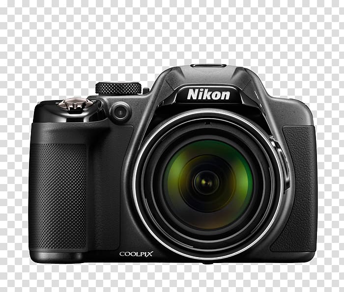 Nikon Coolpix P530 16.1 MP Compact Digital Camera, 1080p, Black Nikon Coolpix P530 16.1 MP CMOS Digital Camera with 42X Zoom NIKKOR Point-and-shoot camera, Camera transparent background PNG clipart