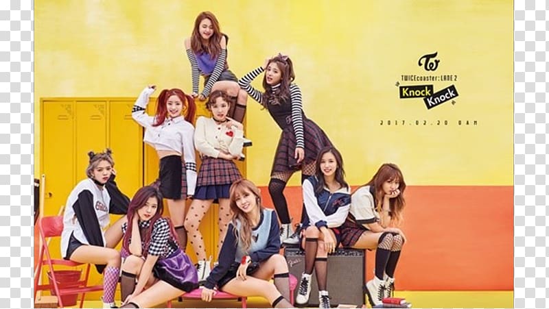 KNOCK KNOCK Twicecoaster: Lane 2 K-pop Korean language, cheer up twice transparent background PNG clipart