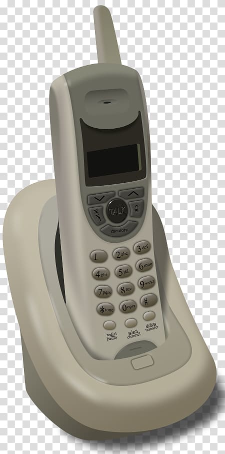 Cordless telephone Mobile Phones Digital Enhanced Cordless Telecommunications Wireless, Desk Phone transparent background PNG clipart