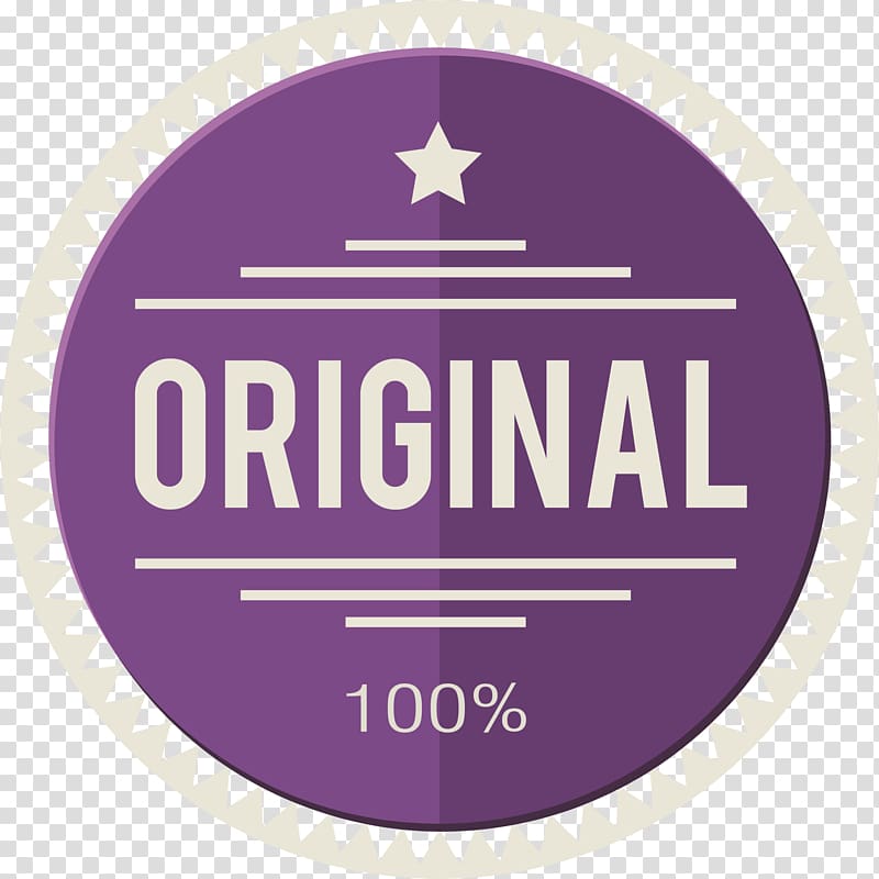 purple simple original badge transparent background PNG clipart