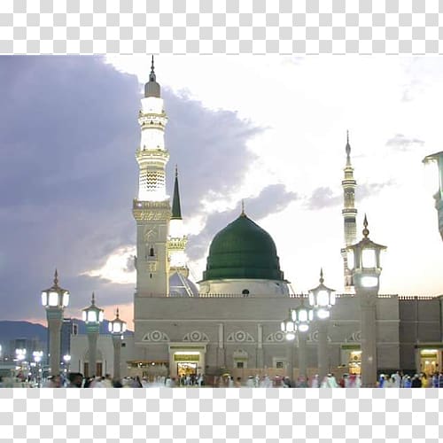 Al-Masjid an-Nabawi Great Mosque of Mecca Dawah Green Dome, masjid nabvi transparent background PNG clipart