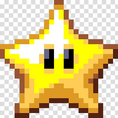 yellow star illustration, Falling Pixel Star PRO Pixel art, star transparent background PNG clipart