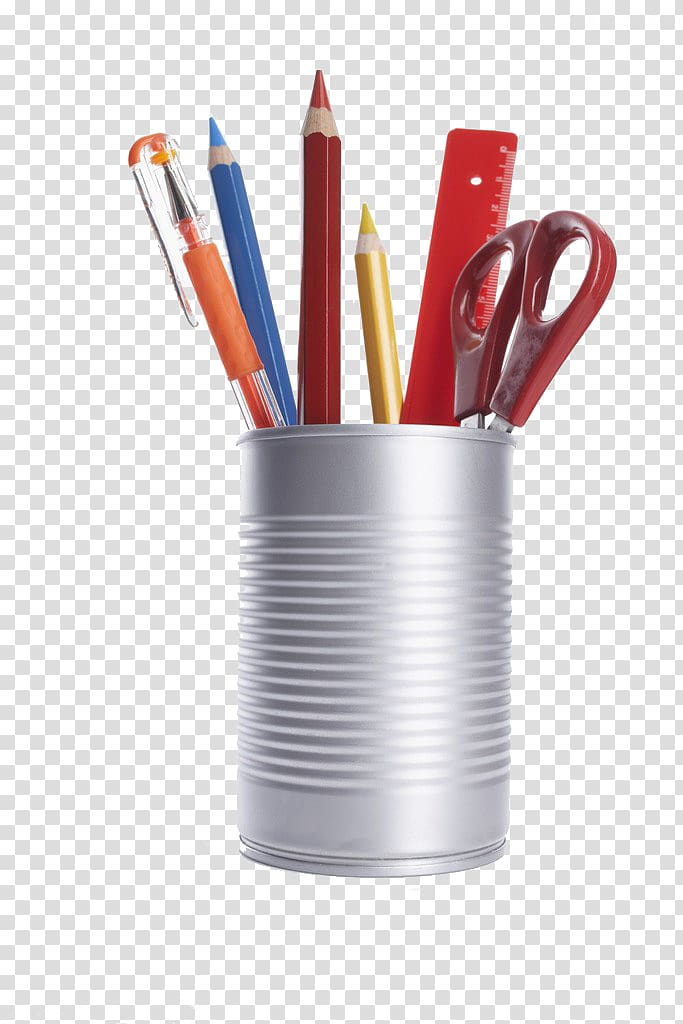 Paper Pencil Essay, Pen and pen holder creative pull Free transparent background PNG clipart