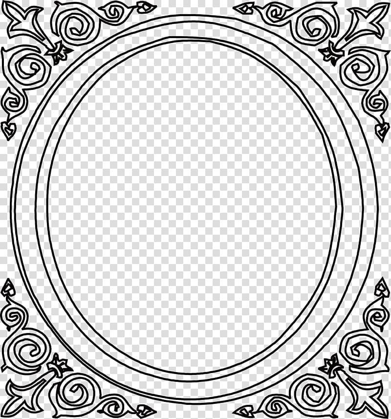 China Black and white, Chinese Retro Black Frame transparent background PNG clipart