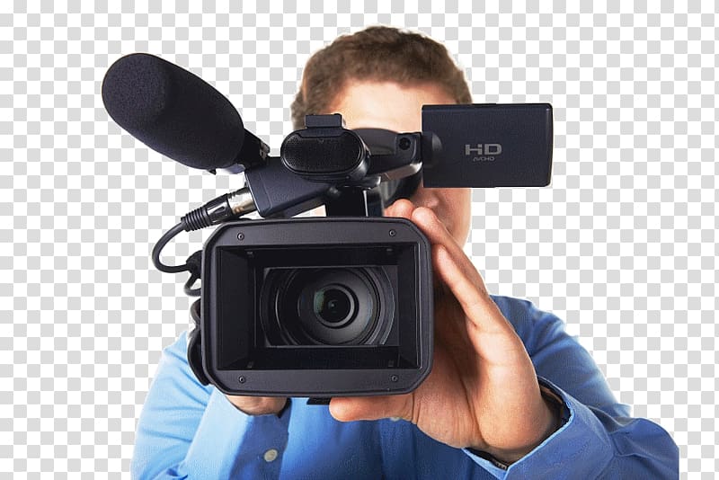 Video Film Television , man with camera transparent background PNG clipart