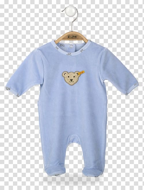 Baby & Toddler One-Pieces T-shirt Sleeve Bodysuit Outerwear, teddy bear blue transparent background PNG clipart