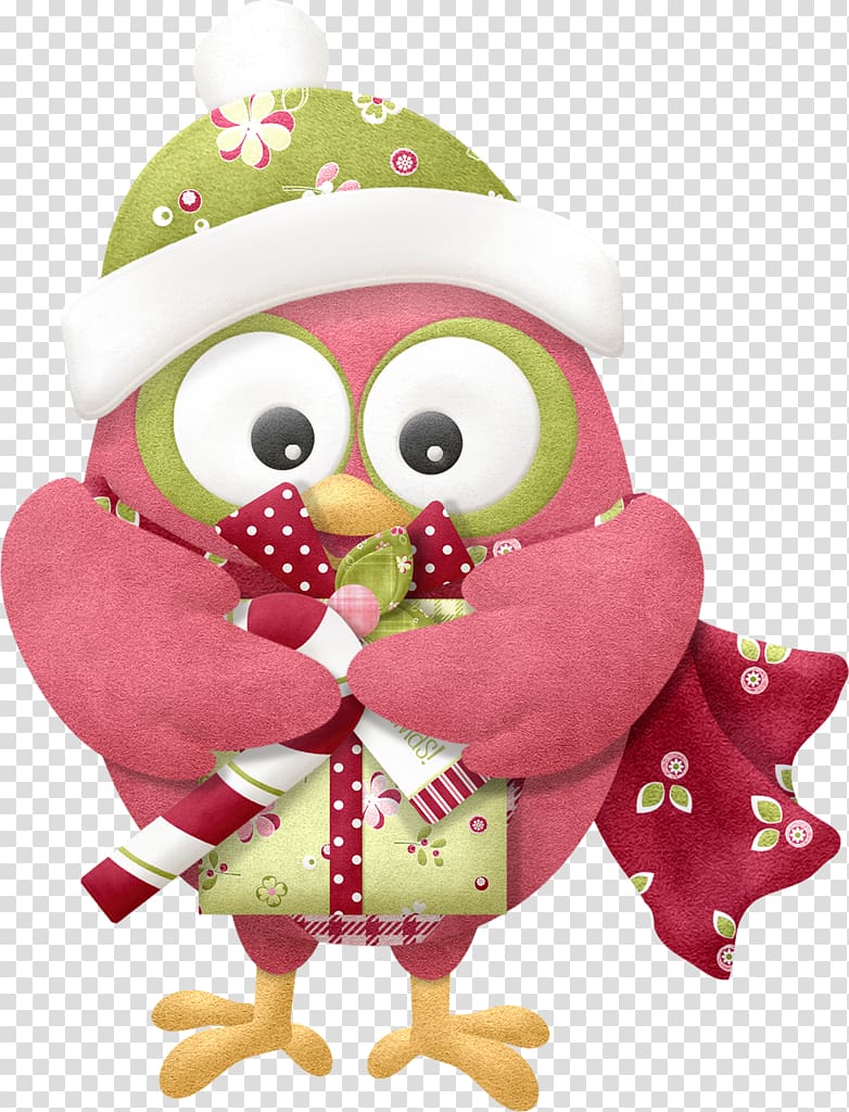 Little Owl Christmas , owl transparent background PNG clipart