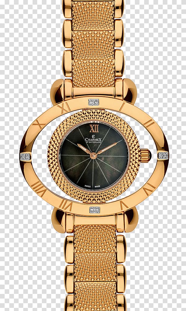 Watch strap Montres Charmex SA Armand Nicolet Quartz clock, watch transparent background PNG clipart