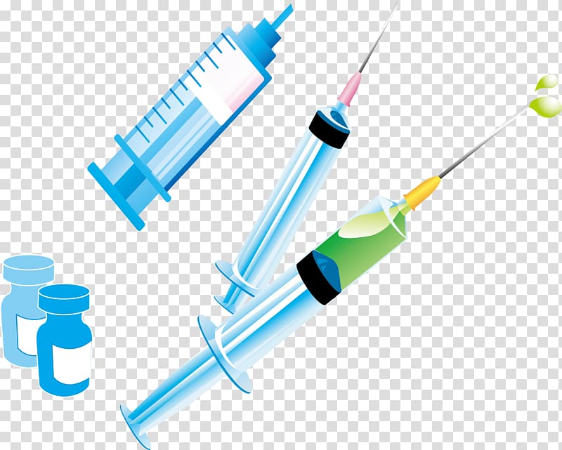 Injection Syringe Vial, Syringes and vials transparent background PNG clipart