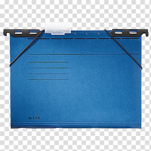 Esselte Leitz GmbH & Co KG File Folders Standard Paper size Blue, divided transparent background PNG clipart