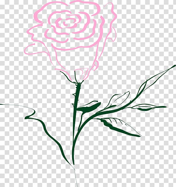 Rose Drawing , romantic vine transparent background PNG clipart