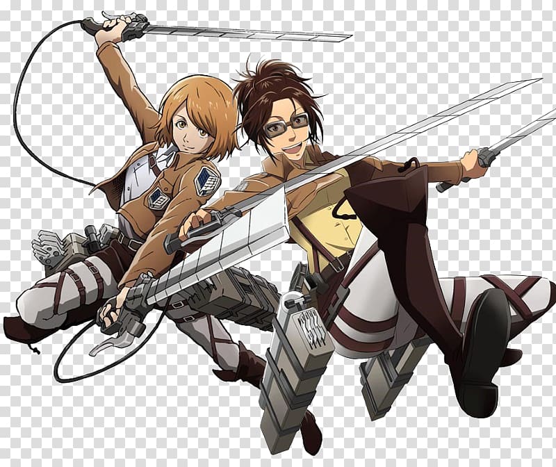 Hange Zoe Eren Yeager A.O.T.: Wings of Freedom Mikasa Ackerman Erwin Smith, hanji transparent background PNG clipart