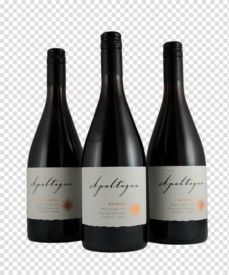 Wine Glass bottle, Pinot Noir transparent background PNG clipart
