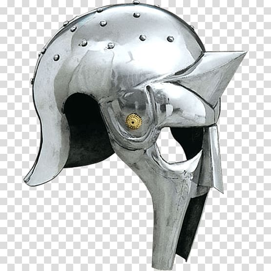 Maximus Gladiator Galea Thraex Helmet, gladiator transparent background PNG clipart