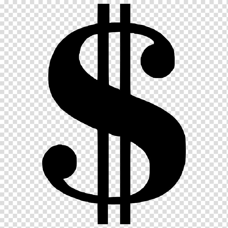 Dollar sign Currency symbol United States Dollar , dollar sign transparent background PNG clipart