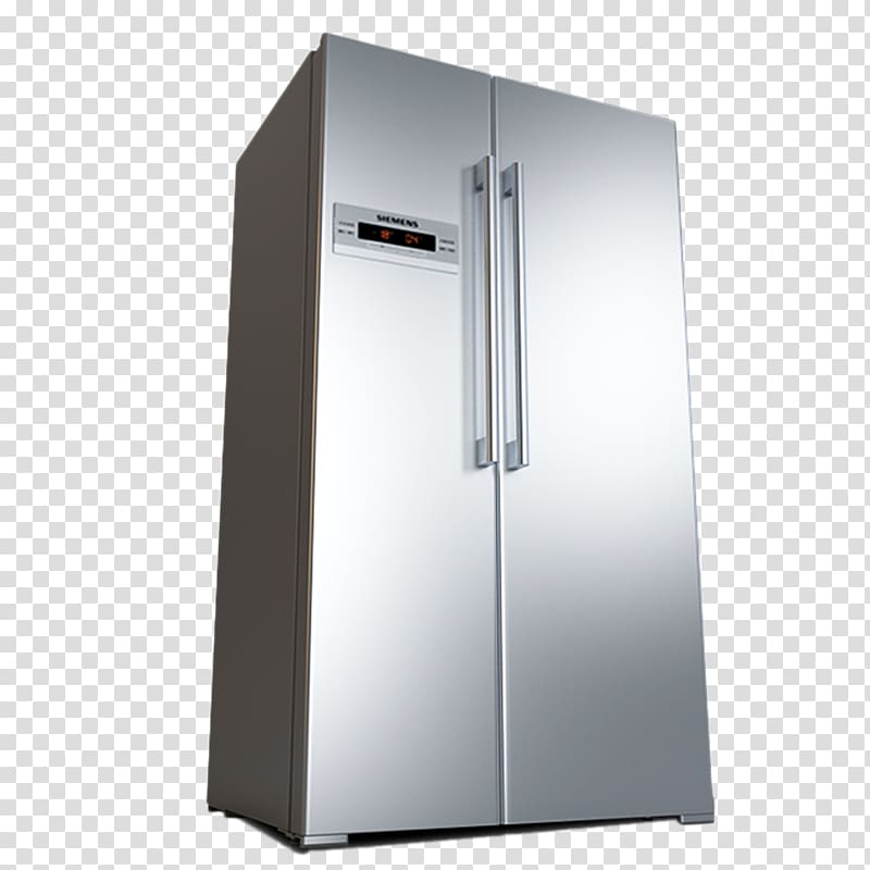 Refrigerator Euclidean Siemens, Siemens double-door refrigerator transparent background PNG clipart