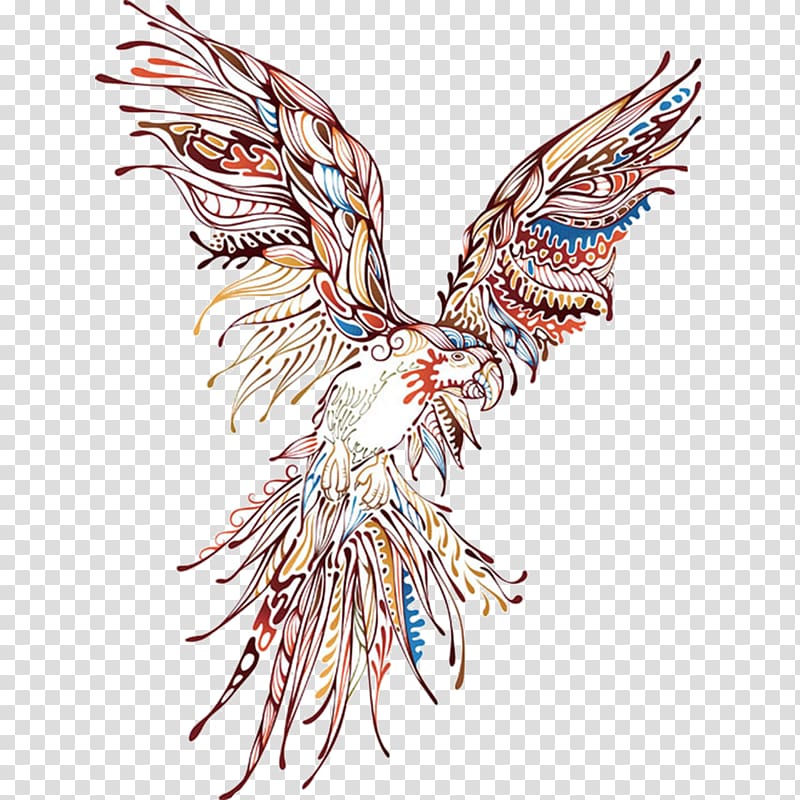 Animal Art , Parrot pattern transparent background PNG clipart