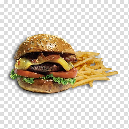 Hamburger Cheeseburger Vegetarian cuisine Breakfast sandwich Cafe, burger king transparent background PNG clipart