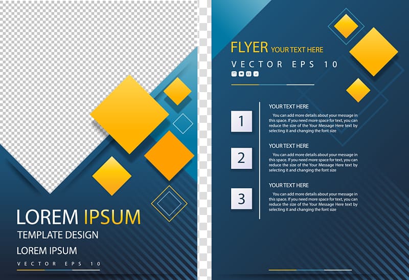 Flyer Eps 10 Collage Poster Geometric Shape Flyer Yellow Diamond Flyer Transparent Background Png Clipart Hiclipart