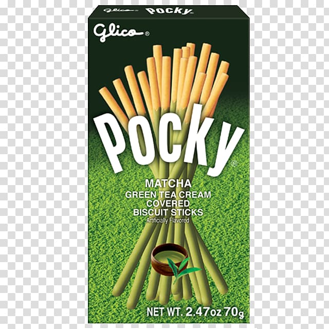 Pocky Matcha Green tea Japanese Cuisine, green tea transparent background PNG clipart