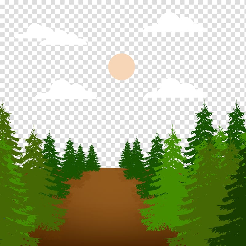 Animation Cartoon, Cartoon Forest scene transparent background PNG clipart