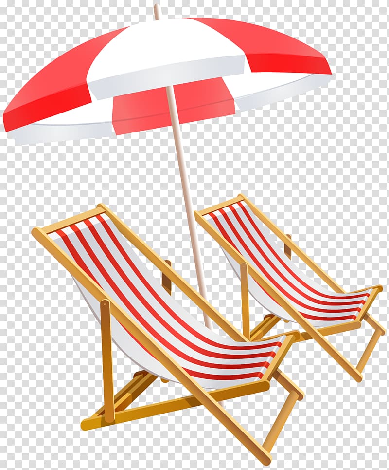 white and red patio umbrella illustration, Umbrella Beach Chair , beach umbrella transparent background PNG clipart