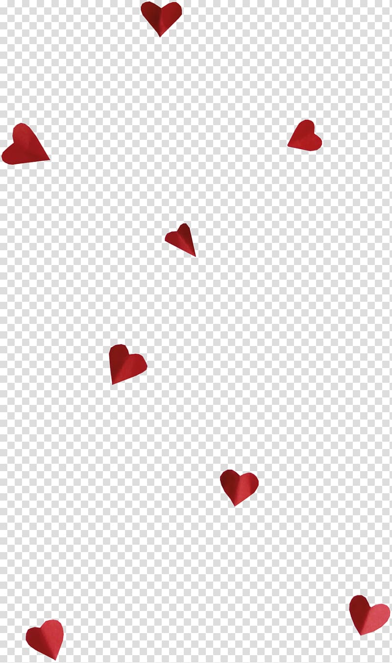 Heart Paper, floating transparent background PNG clipart