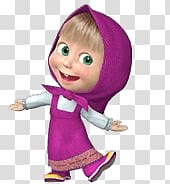 Little Red Riding Hood character illustration, Masha Doing Russian Dance transparent background PNG clipart