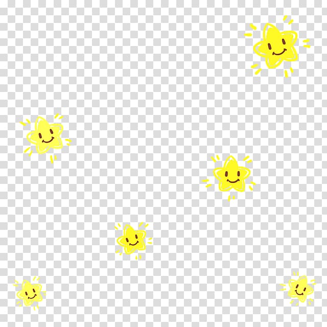 six yellow stars , Cute Stars Twinkle, Twinkle, Little Star Drawing Android, Cartoon Little Star transparent background PNG clipart