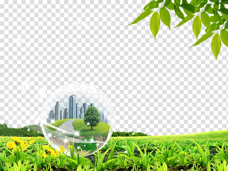 Designer, Glass balls in the modern city transparent background PNG clipart