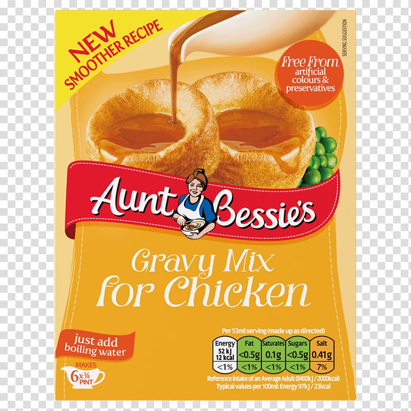 Vegetarian cuisine Custard Aunt Bessie's Fast food Junk food, Chicken gravy transparent background PNG clipart