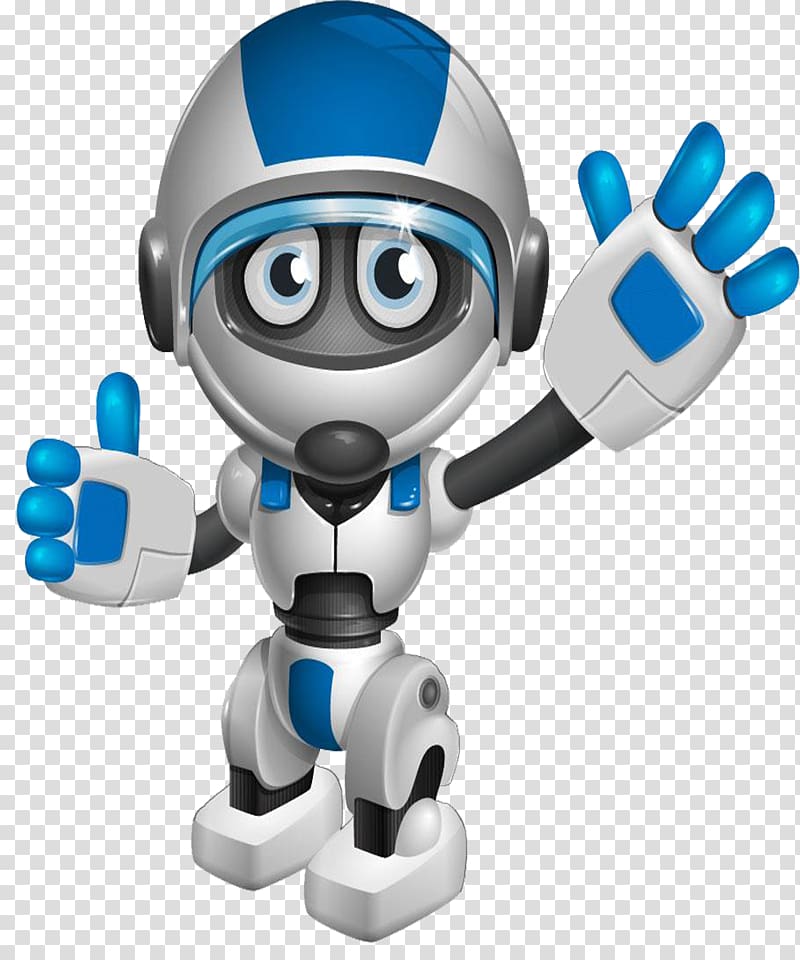 gray and blue robot , World Robot Olympiad Student Robotics iwiz android robo, Hand painted goodbye transparent background PNG clipart