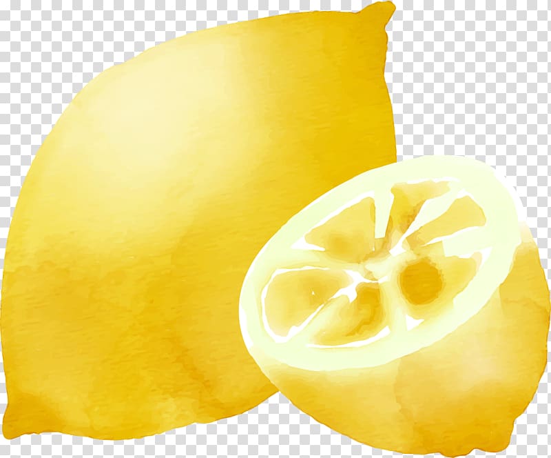 Lemon-lime drink Icon, hand painted lemon transparent background PNG clipart