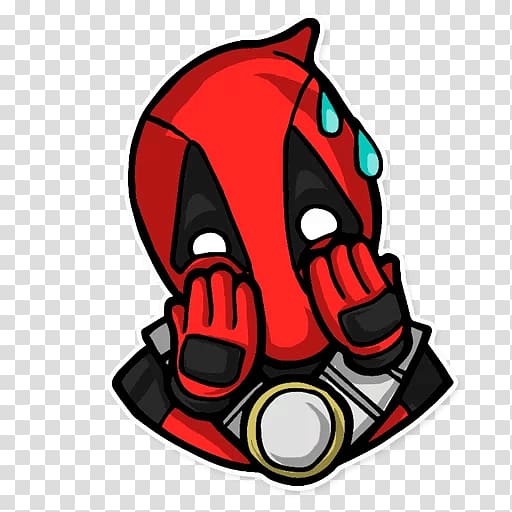 Deadpool Spider-Man Sticker Telegram Marvel Comics, name sticker transparent background PNG clipart