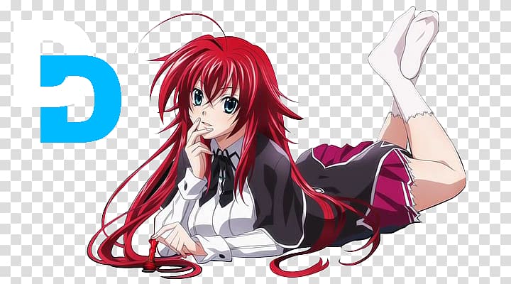 Rias Gremory High School DxD Anime, Anime, black Hair, fictional Character  png