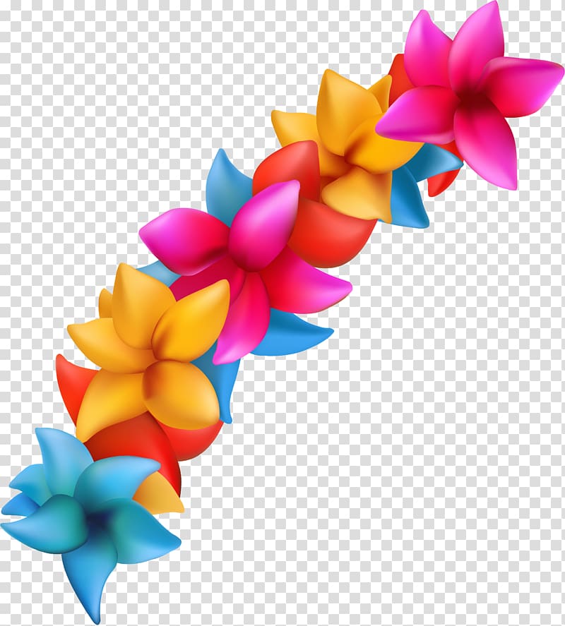 Petal Flower Color, Colorful fresh flowers transparent background PNG clipart