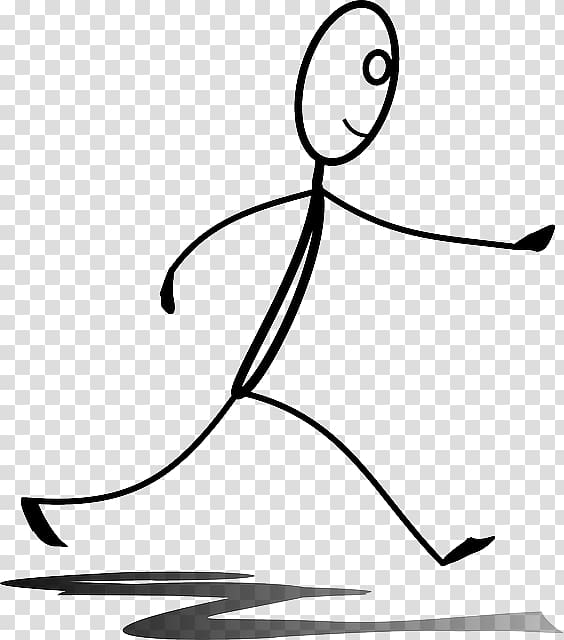 Thin, Fit, and Financially-Challenged Running Walking Stick figure , jogging transparent background PNG clipart