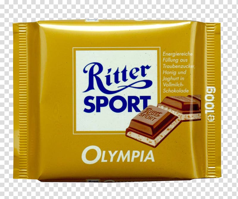 Chocolate bar Coconut milk Ritter Sport, milk transparent background PNG clipart