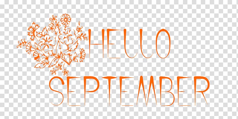 hello september, flower., others transparent background PNG clipart