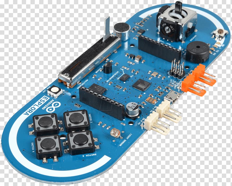 Microcontroller Arduino Esplora Electronics Sensor, others transparent background PNG clipart