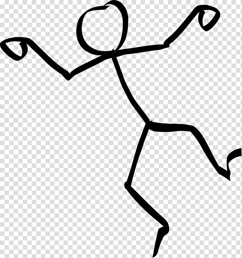 Stick figure Dance , Falling transparent background PNG clipart