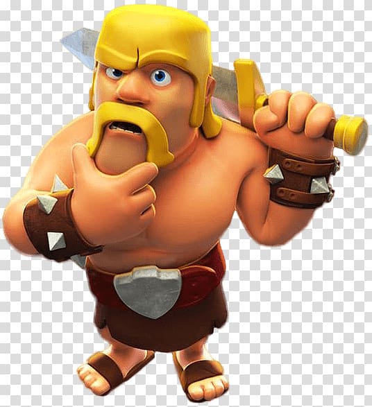 Clash of Clans Giant character, Clash Of Clans Barbarian Thinking transparent background PNG clipart