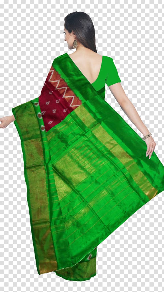 Uppada Zari Sari Silk Pochampally Saree, handloom transparent background PNG clipart