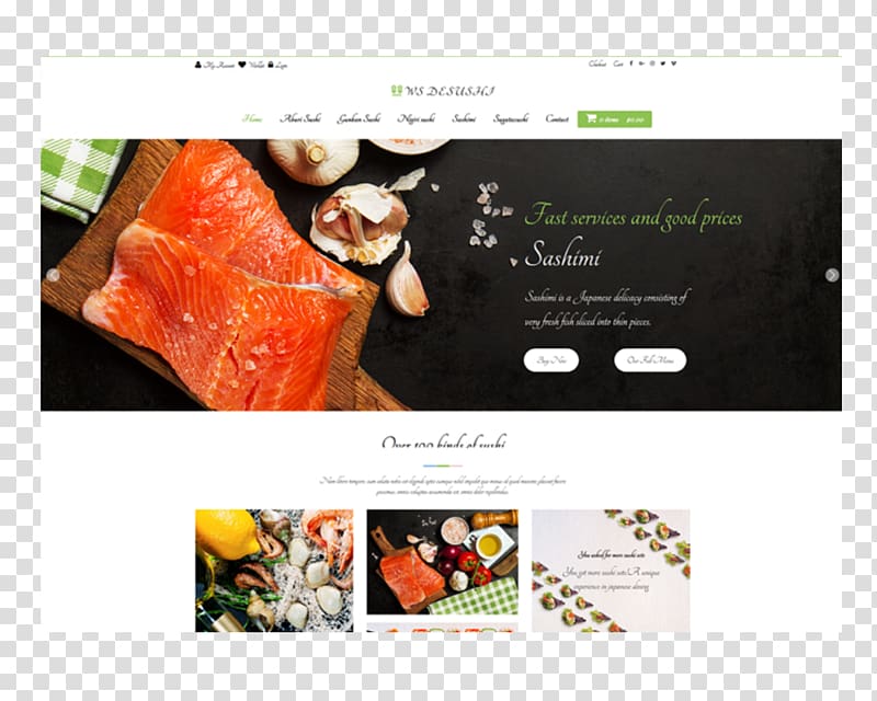 Responsive web design Asian cuisine Sushi WooCommerce, sushi handmade lesson transparent background PNG clipart