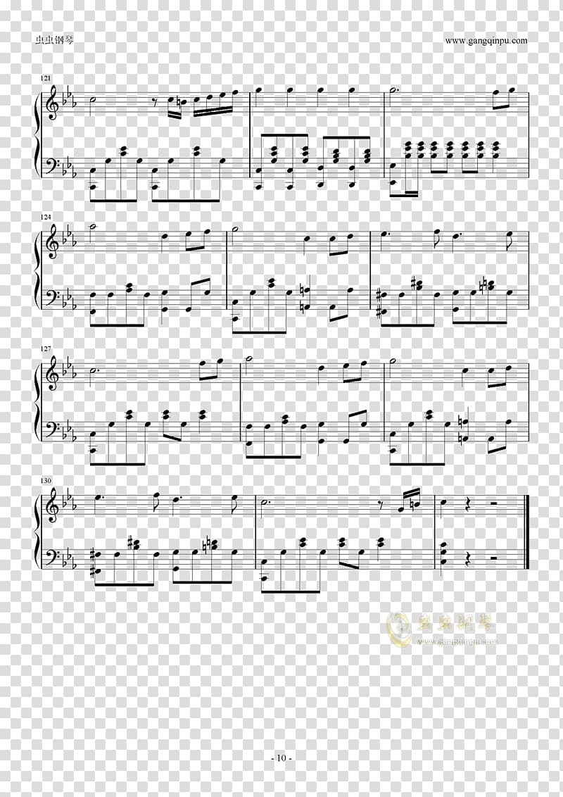 Digital sheet music Think of Me Runnin’ Home to You, sheet music transparent background PNG clipart