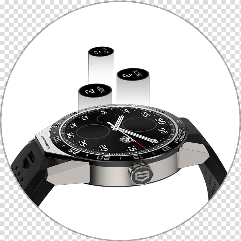 Smartwatch TAG Heuer Connected Clock, watch transparent background PNG clipart