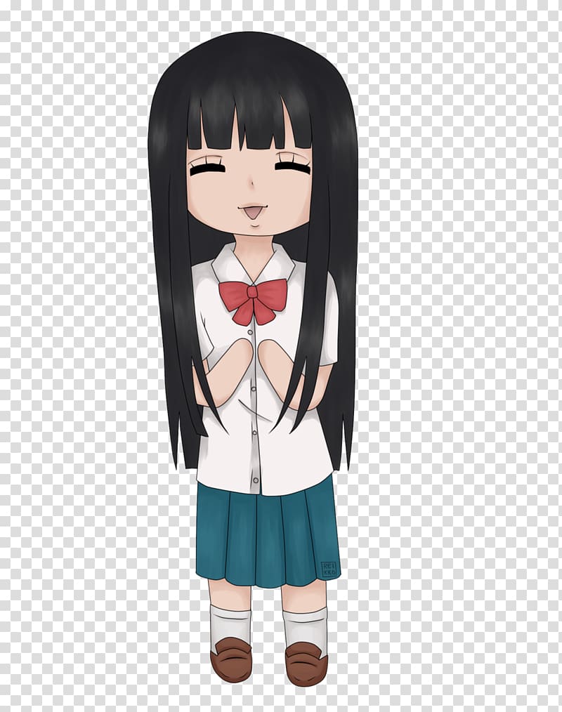 Sawako Kuronuma Anime Kimi ni Todoke Chibi Ume Kurumizawa, Chibi transparent background PNG clipart