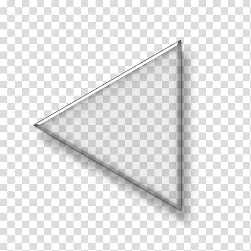 Arrow White Triangle, glass texture button transparent background PNG clipart