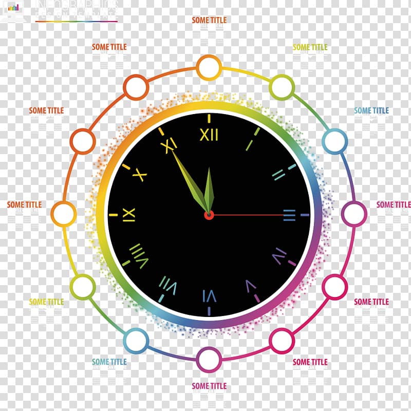Circle Clock, circle clock information transparent background PNG clipart